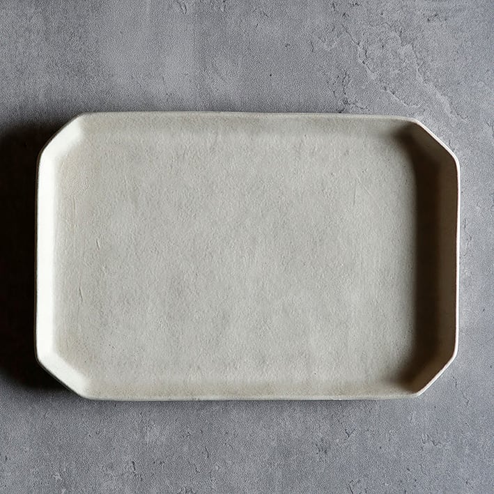 角プレート(白灰化粧)