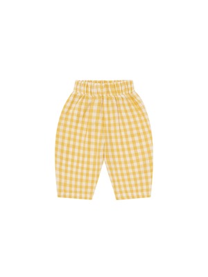 送料無料 organic zoo / Honeycomb Gingham Fisherman Pants