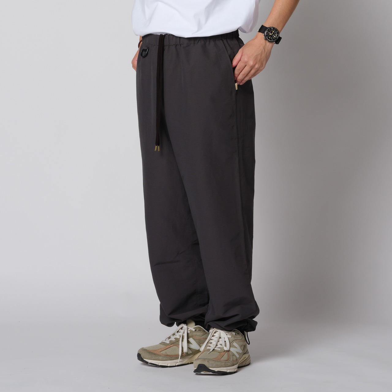 【DARGO】Cotton Nylon Track Pants（GUN METAL）