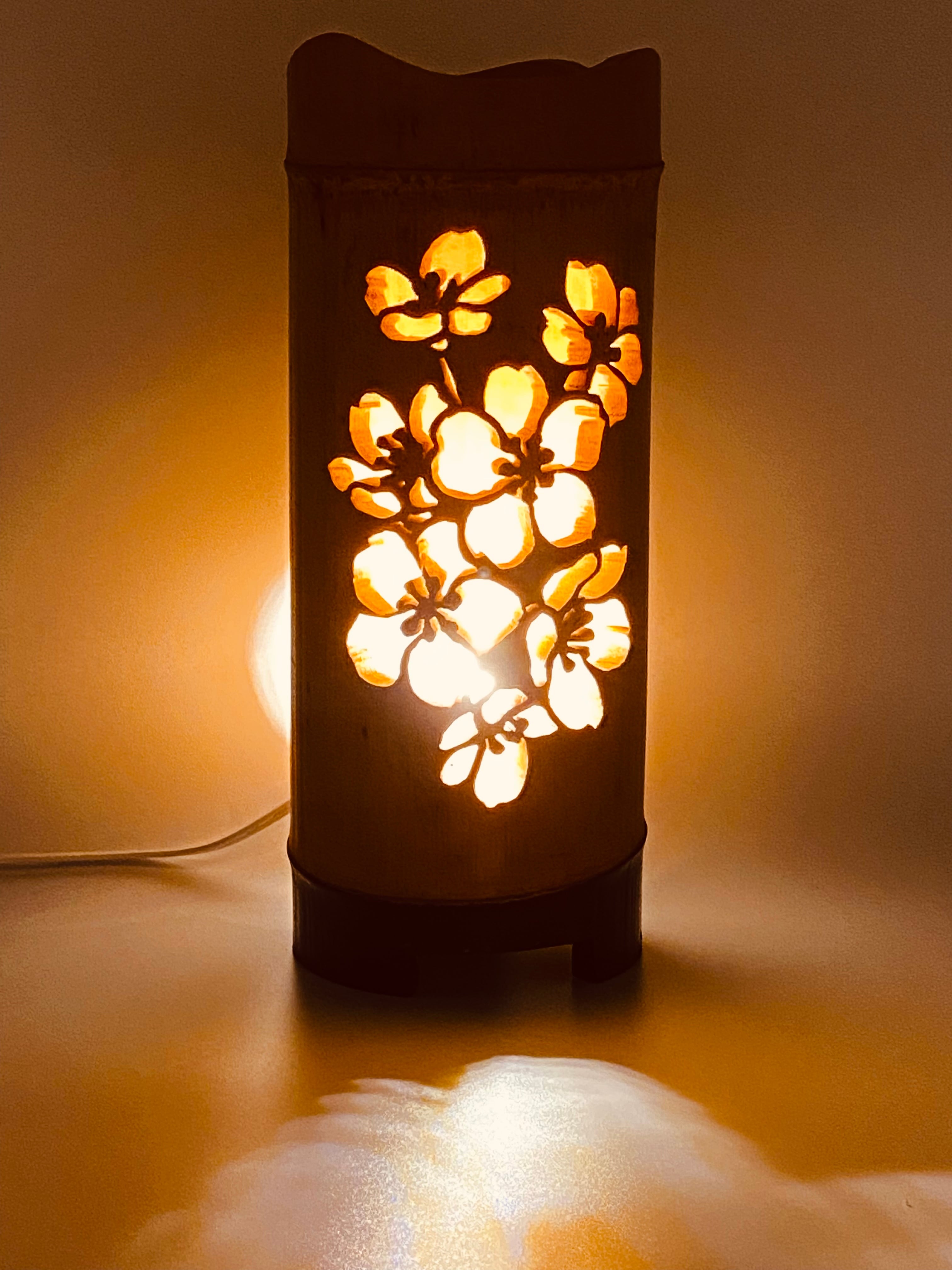 大型 高級 お座敷 座敷照明 行燈 竹製 バンブー 灯籠 ディスプレイ