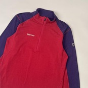 Marmot マーモット ハーフジップ 長袖シャツ カットソー L/ピンク×パープル レディース アウトドア