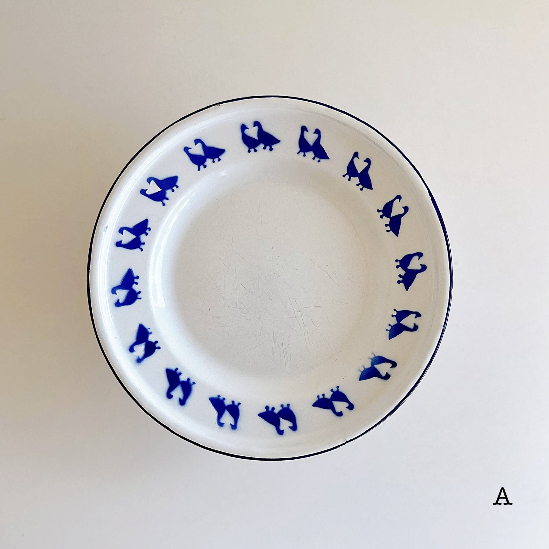 ホーロー ポショワール アヒル プレート A（フランス） | ぽわにえ・だ