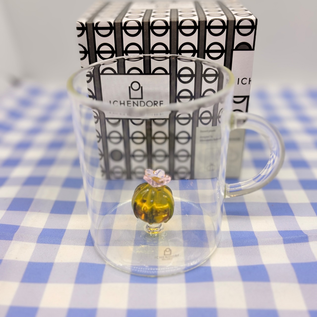 ICHENDORF（イッケンドルフ）DP カクタスマグ 450ml ピンク｜耐熱ガラス マグ