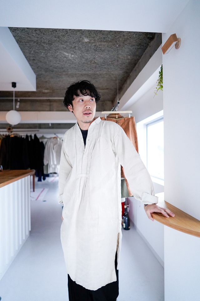 【1900s】"Pure Linen" French Antique Farmers Shirts / 925