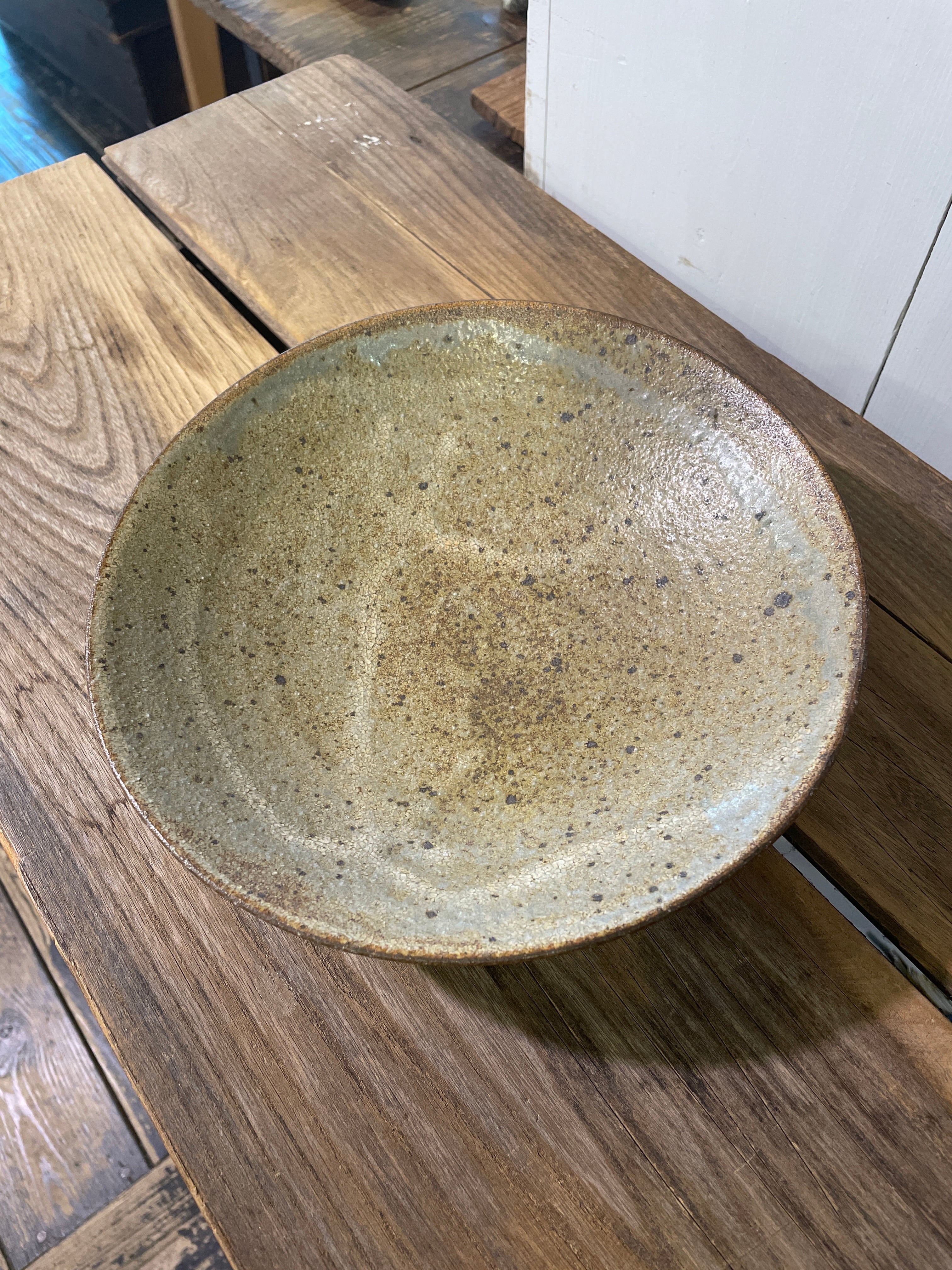 森和彦 食ノ器 ヤキシメ七寸皿 20.5cm | 菊屋雑貨店｜Wood furniture