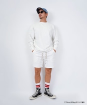 【#Re:room】VINTAGE WASHED PIGMENT SWEAT SHORTS［REP244］