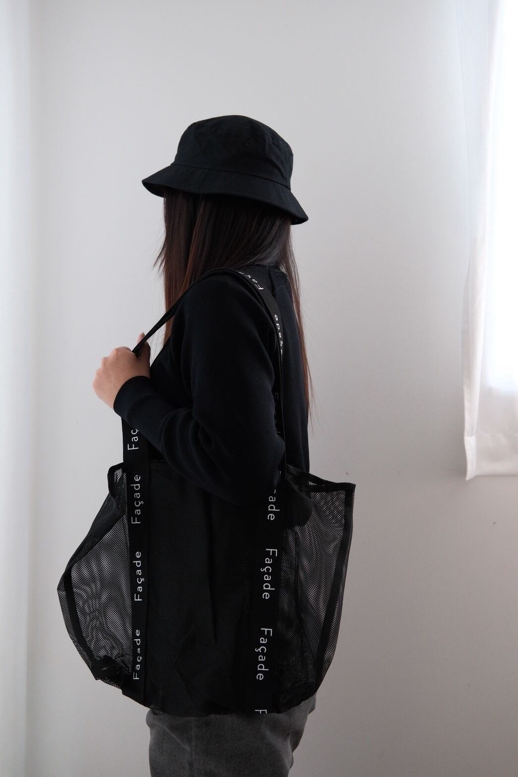 【即納/送料無料】façade / bag / Black BLK