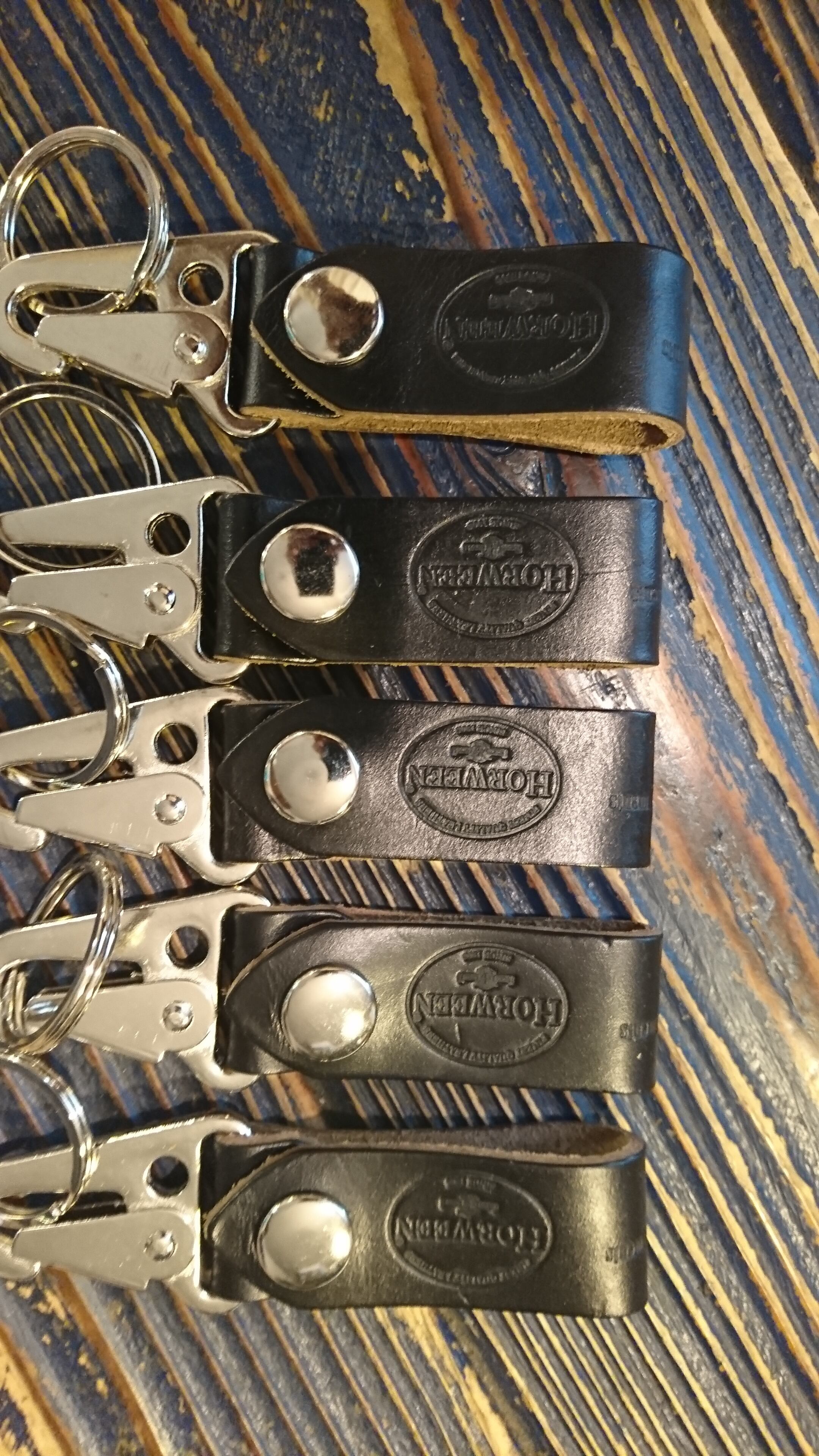 BAA COSTUME MFG."BAA SIGNATURE KEY HOOK" HORWEEN CHROME EXCEL LEATHER