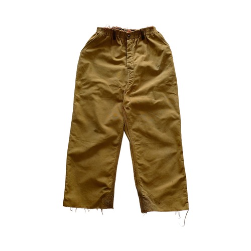 Rebuild duck wide pants color stitched