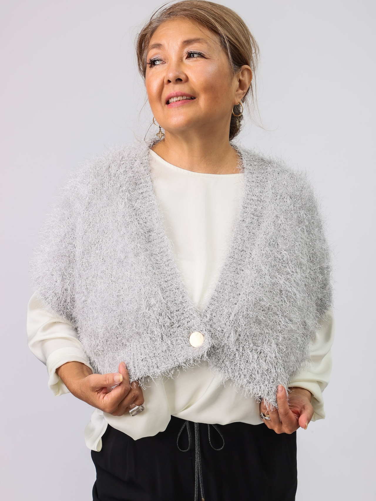 BRAHMIN(ファンシーヤーンニットボレロ)