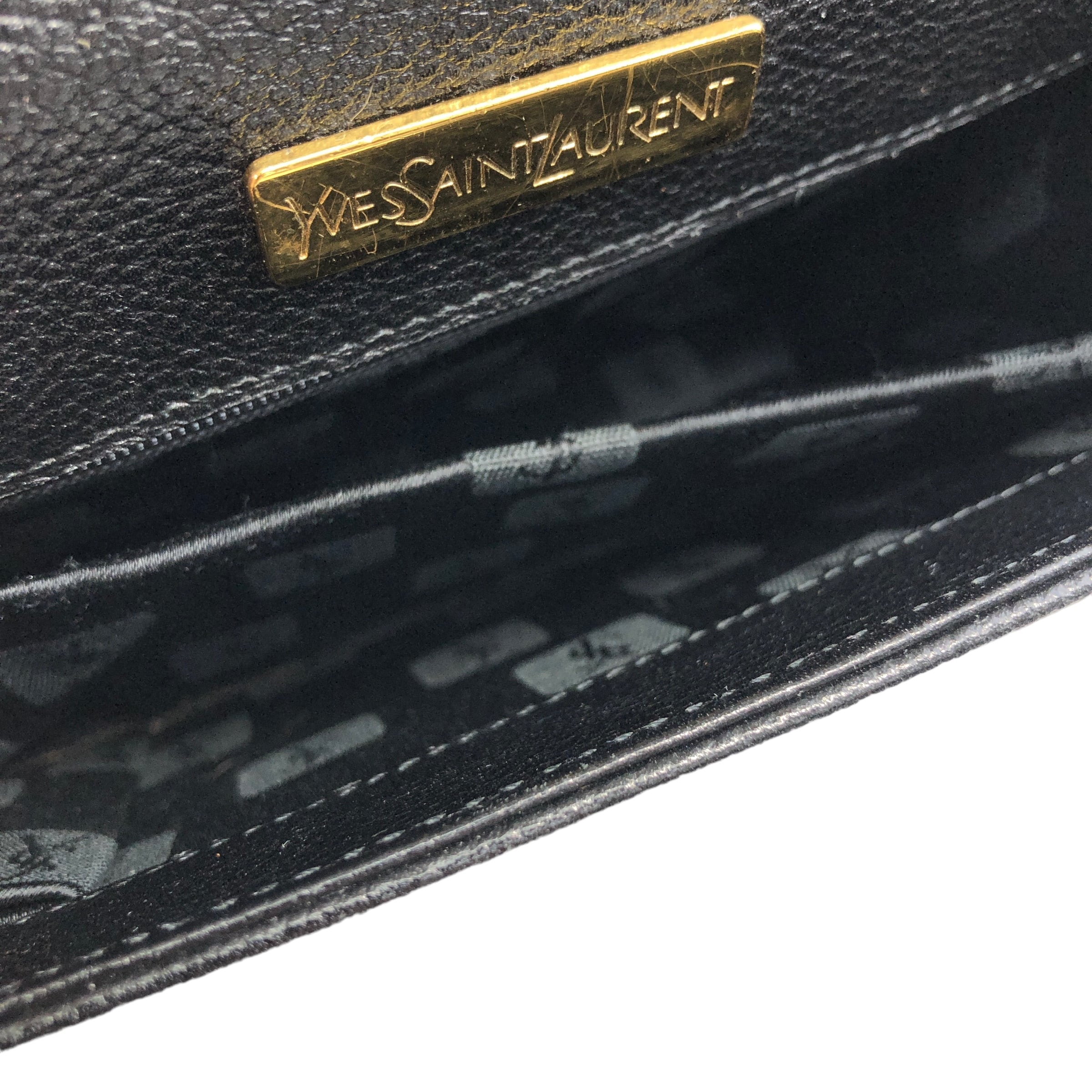 Yves Saint Laurent イヴ・サンローラン ステッチ YSL レザー