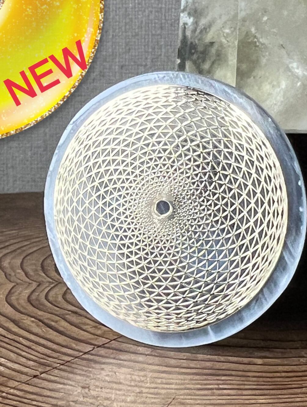 【アンドロメダ】キャッツアイセレナイト ディスクB モロッコ産