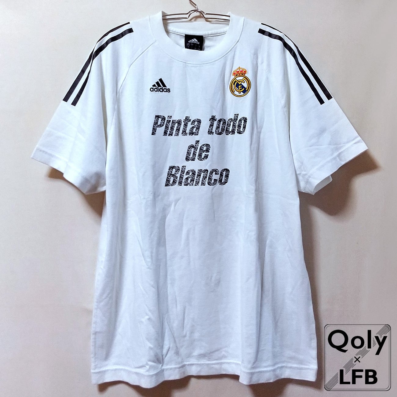 レアル・マドリード 2005-06 adidas 半袖Tシャツ Pinta todo de Blanco（JASPO Oサイズ） | Qoly ×  LFB Vintage