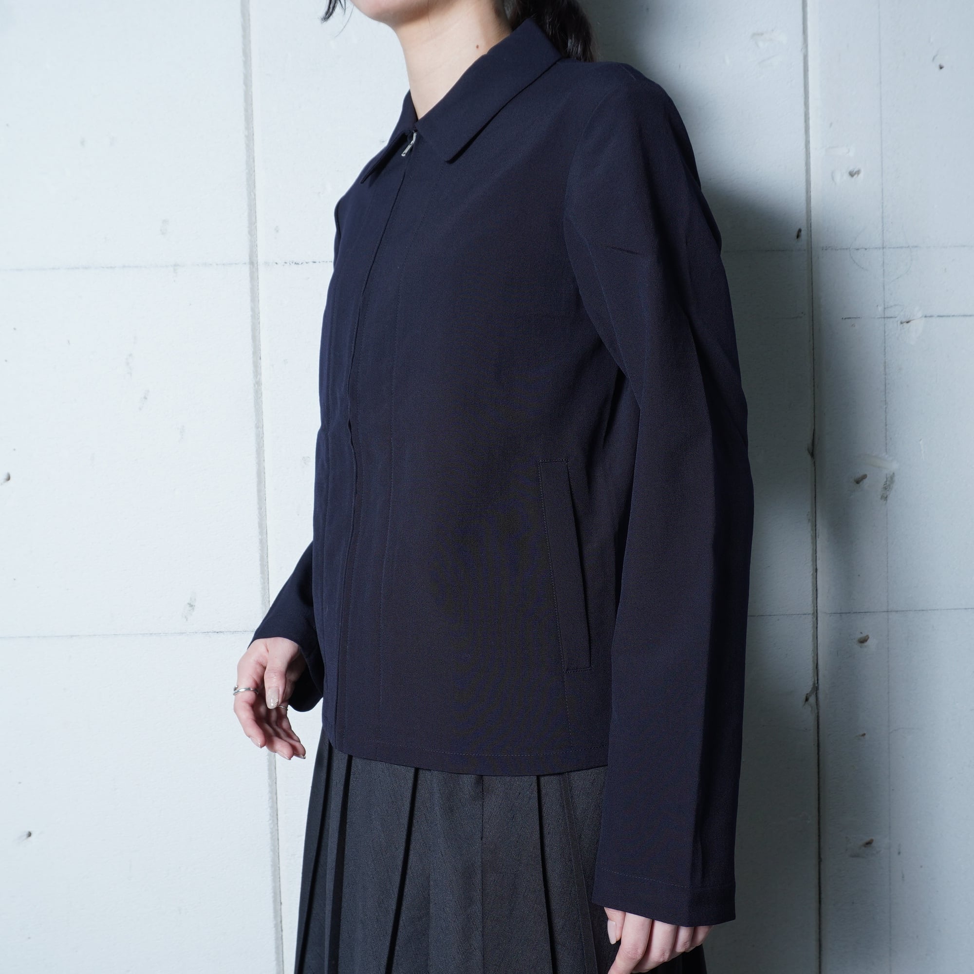 超美品　ヴィンテージ　コムデギャルソン　ジャケット　紺　ウールギャバ　‘94 COMME des GARCONS HOMME [ コムデギャルソン オム] ウールアンコン