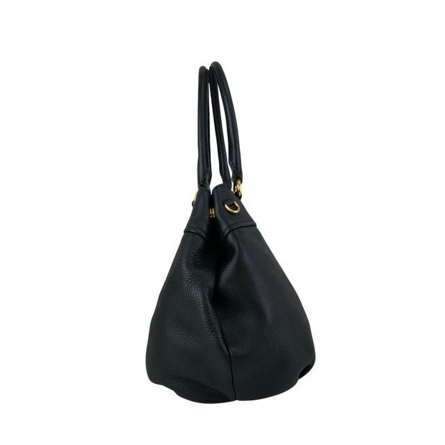 PRADA プラダ ハンドバッグ ブラック ロゴ レザー vintage ヴィンテージ オールド 8mhtj6