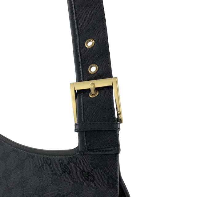 GUCCI グッチ GGキャンバス ショルダーバッグ ブラック キャンバス vintage ヴィンテージ オールド p4jxj7