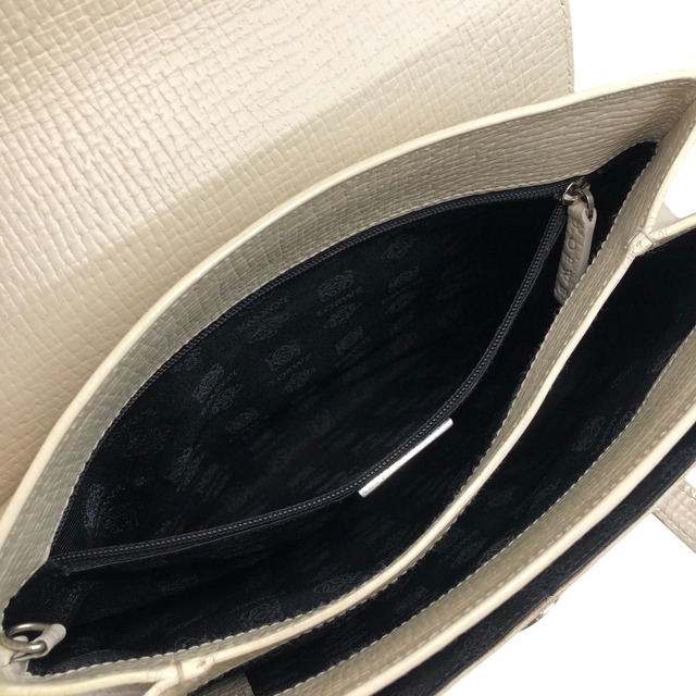 LOEWE ロエベ ハンドバッグ ホワイト ロゴ レザー vintage ヴィンテージ オールド gch7b5