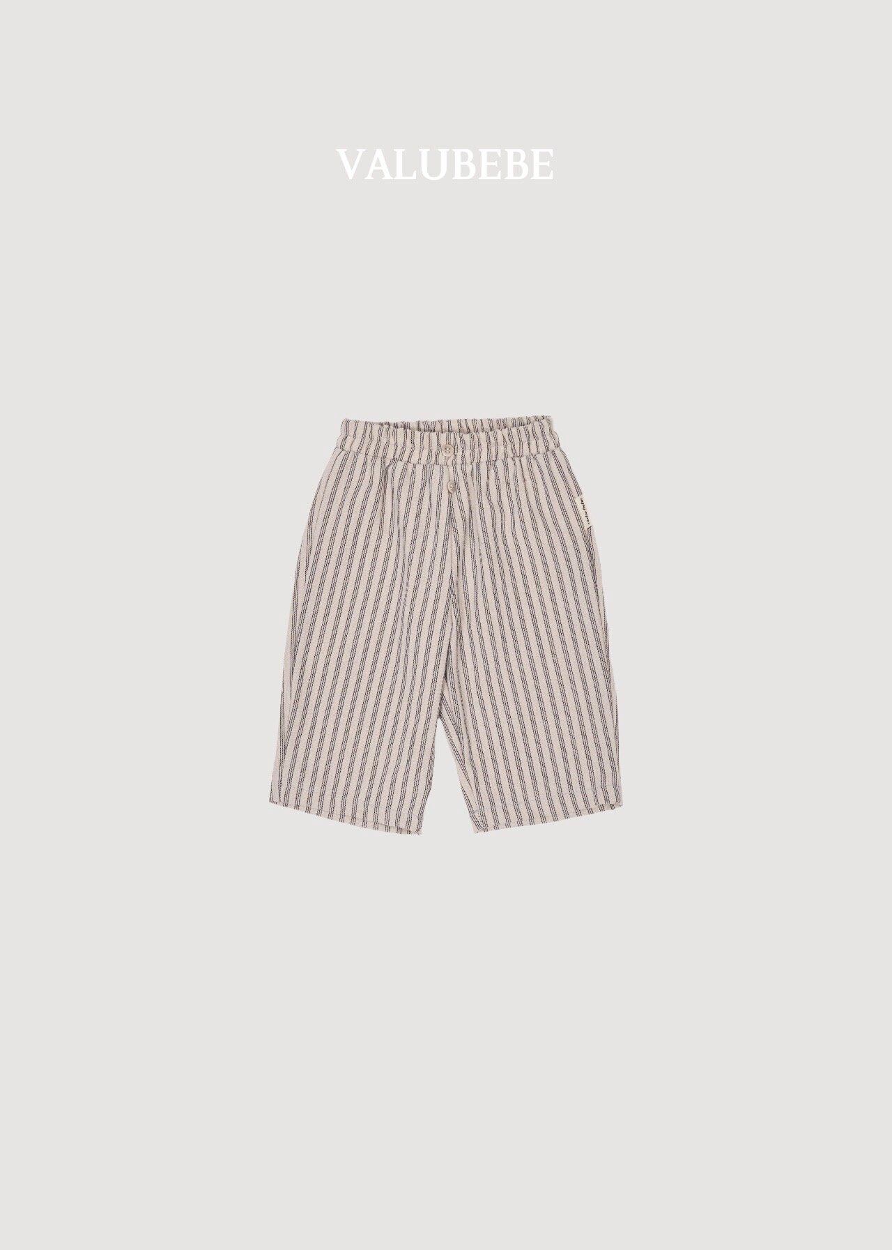 送料無料【予約】/ ストライプボタンチノパンツ / valubebe