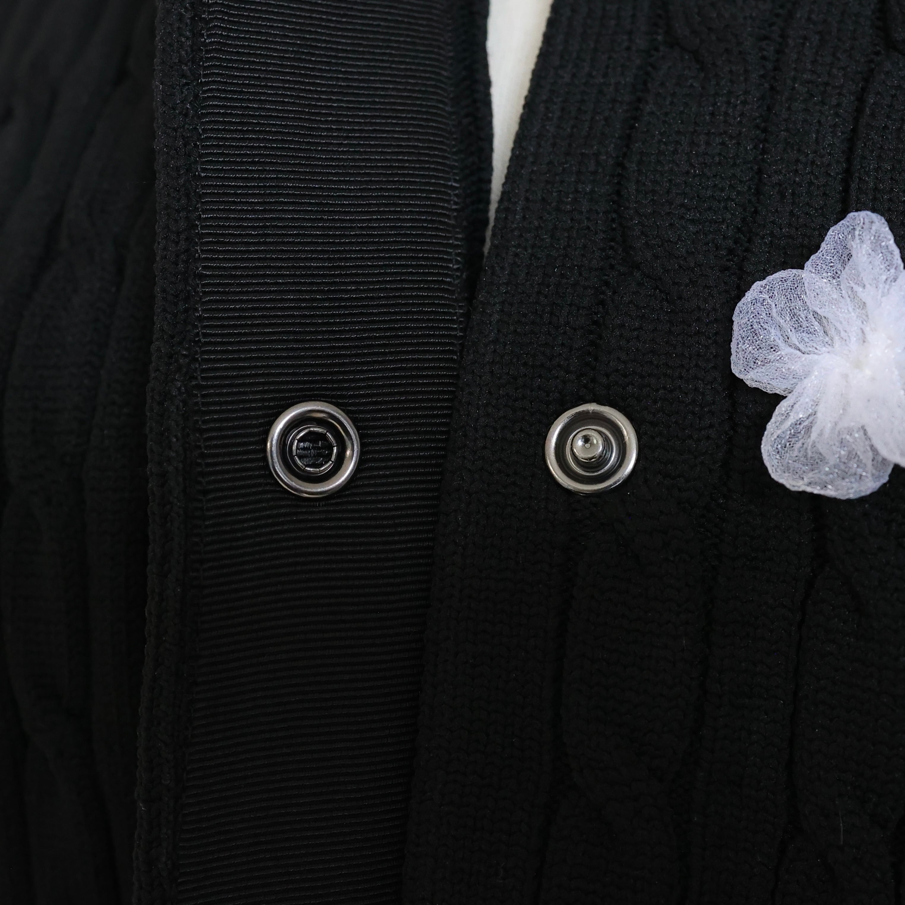 【美品】 gypsohila Cable flower blouson ブラック Gypsohila ジプソフィアCable Flower Blousonブラック - メルカリ