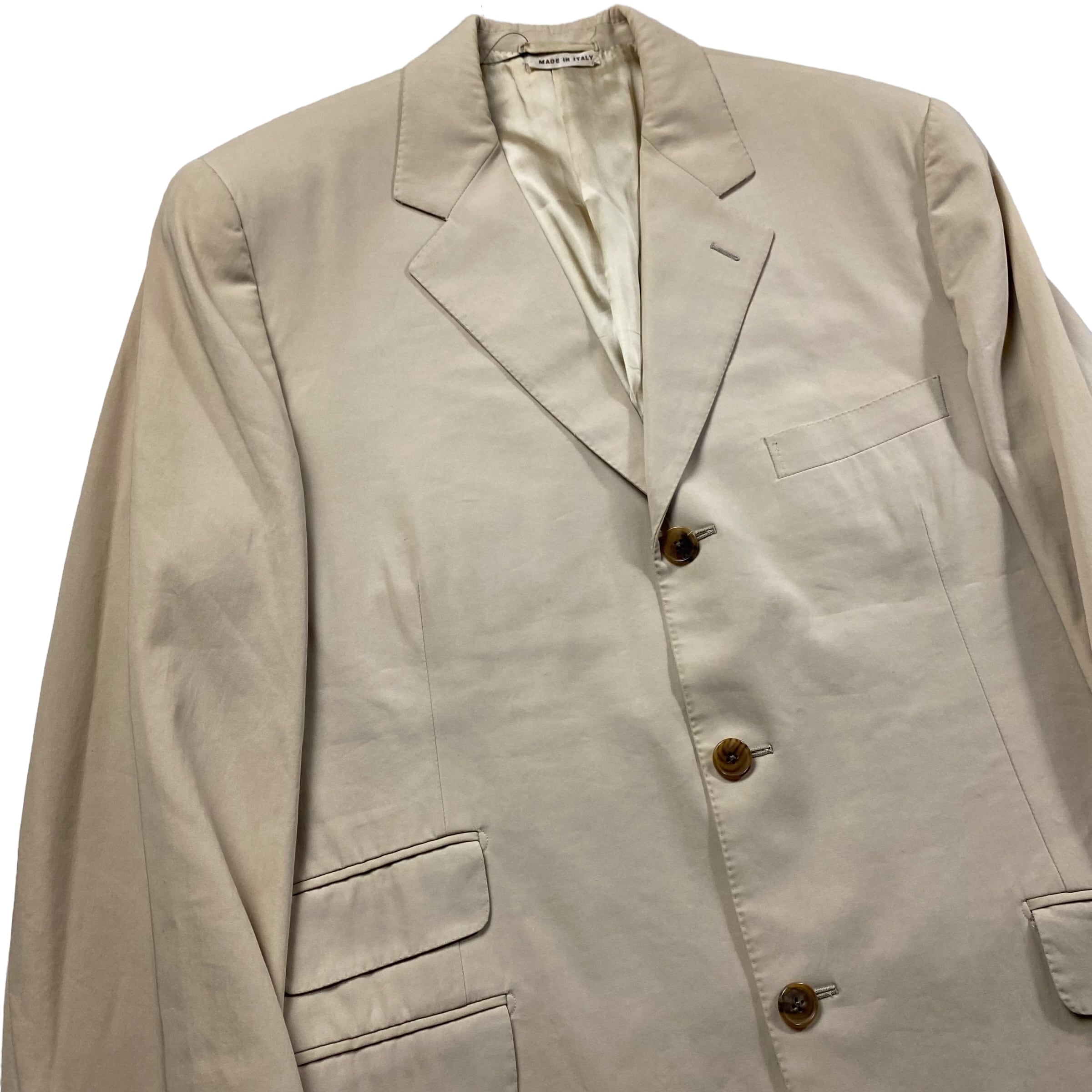 vintage HERMES cotton gabardine tailored jacket | NOIR ONLINE