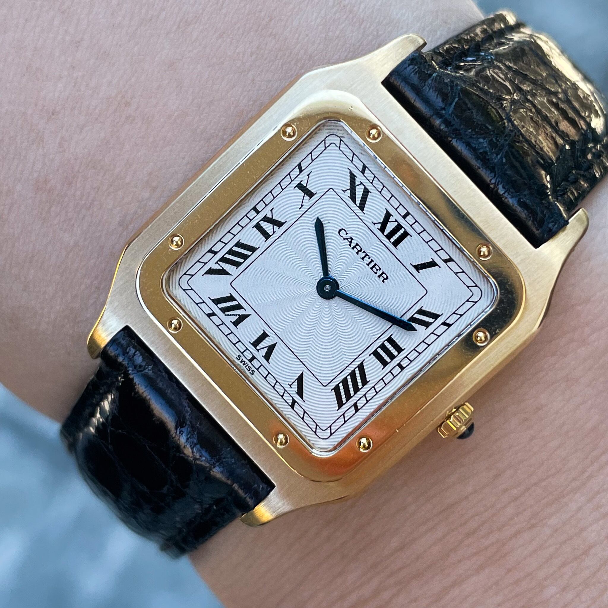 Cartier カルティエ　サントス　デュモンLM ドゥモン　メンズ　腕時計