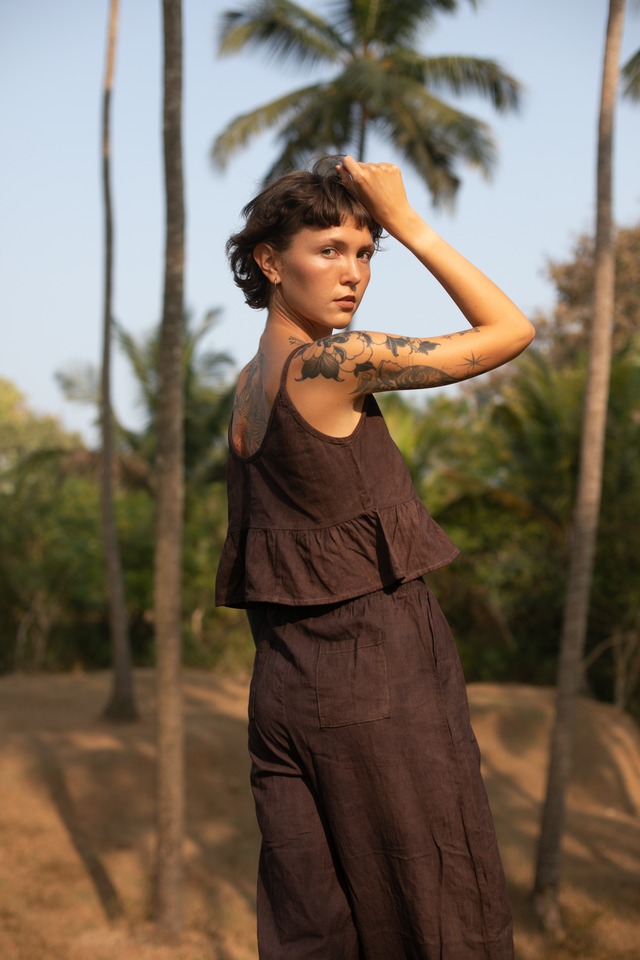 Natural Dye Wide Pants