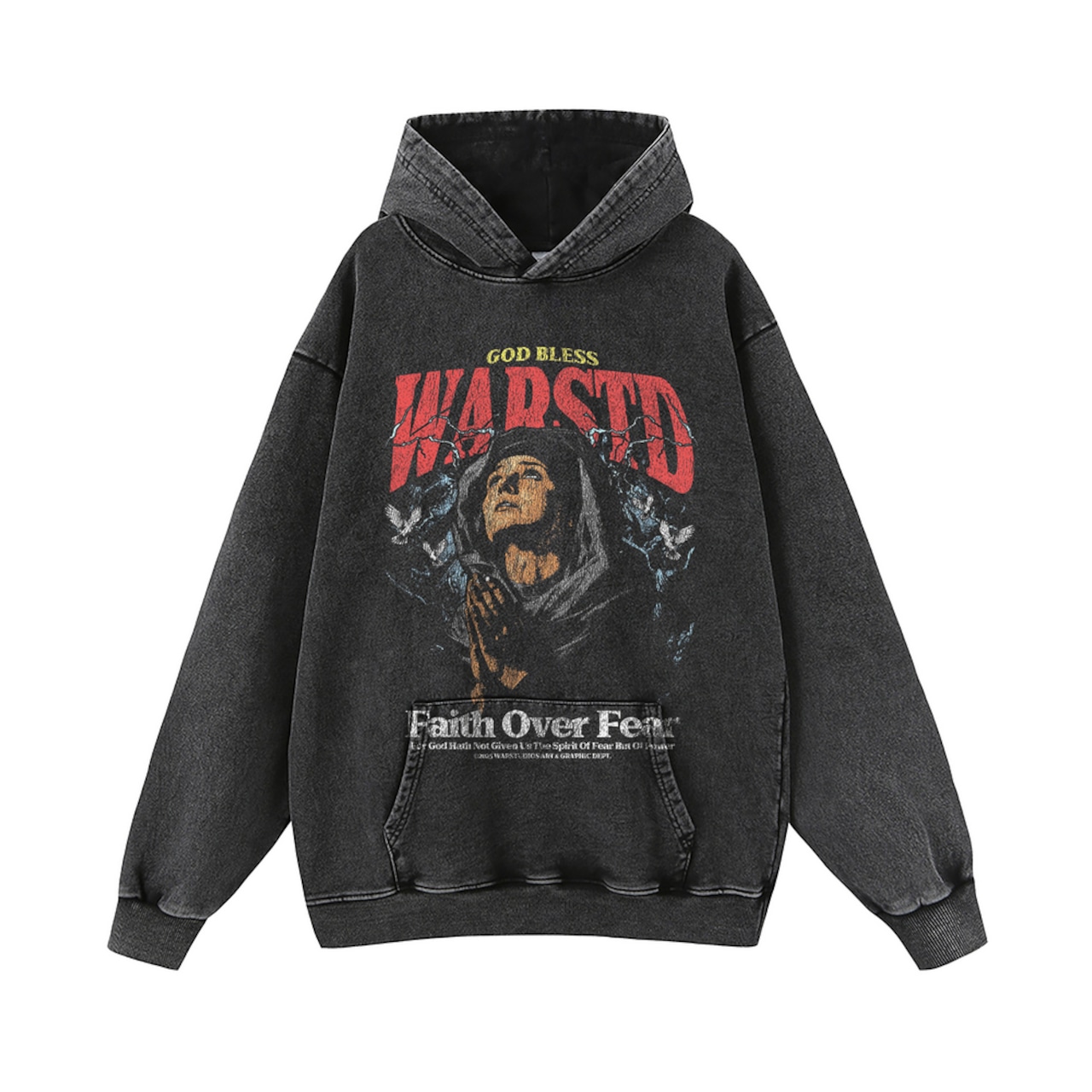 VINTAGE ストリート 祈る女パーカー/スウェット T1869