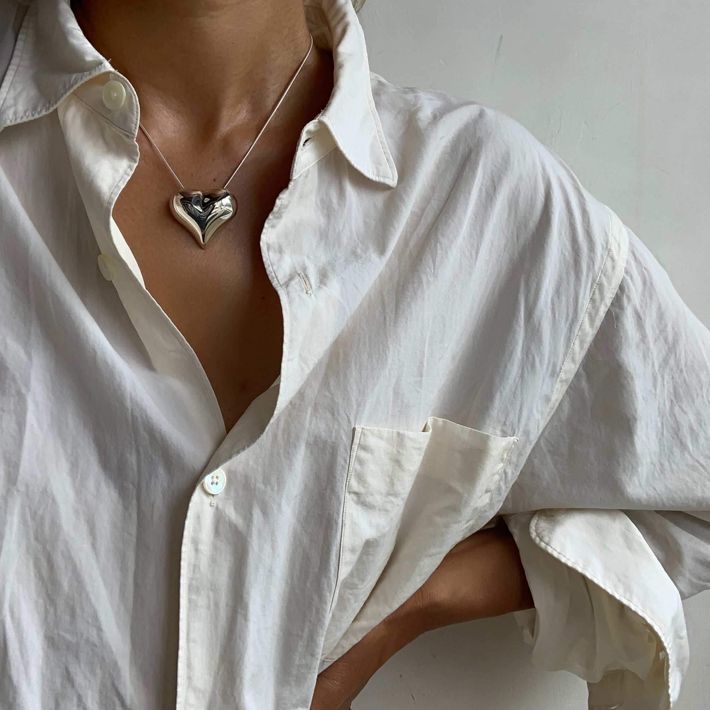 アクセサリー BASENOTES / Silver heart necklace Silver heart necklace from Mexico | BASENOTES