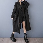 オーバーサイズ ロング トレンチ コート  00285