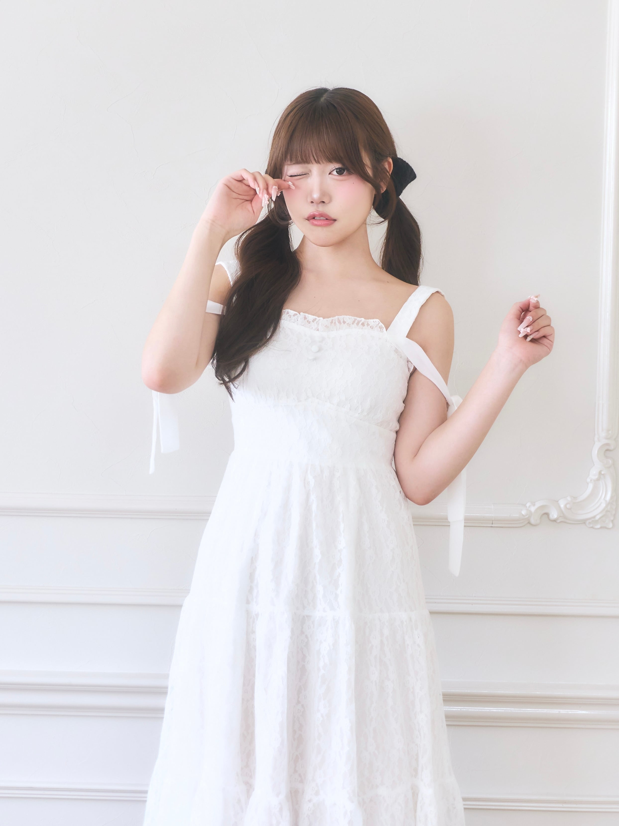 しふぉんティアードワンピース