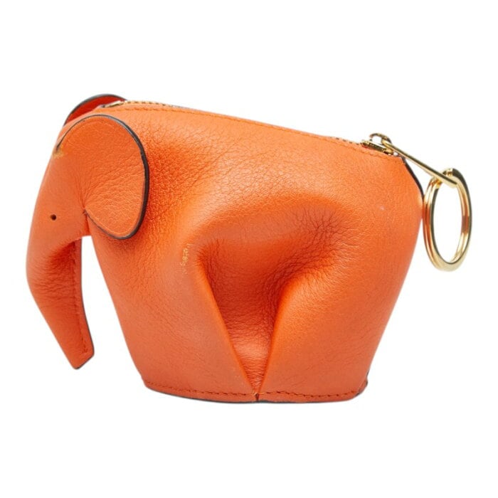 ✨美品✨　LOEWE ケース　小銭入れ　エレファント　ゾウ ロエベ ゾウモチーフ エレファント チャーム キーホルダー コイン