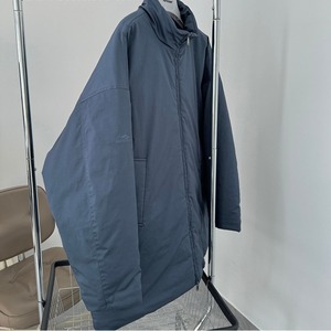 ネイビーブルービッグキルトジャケットコート　1108