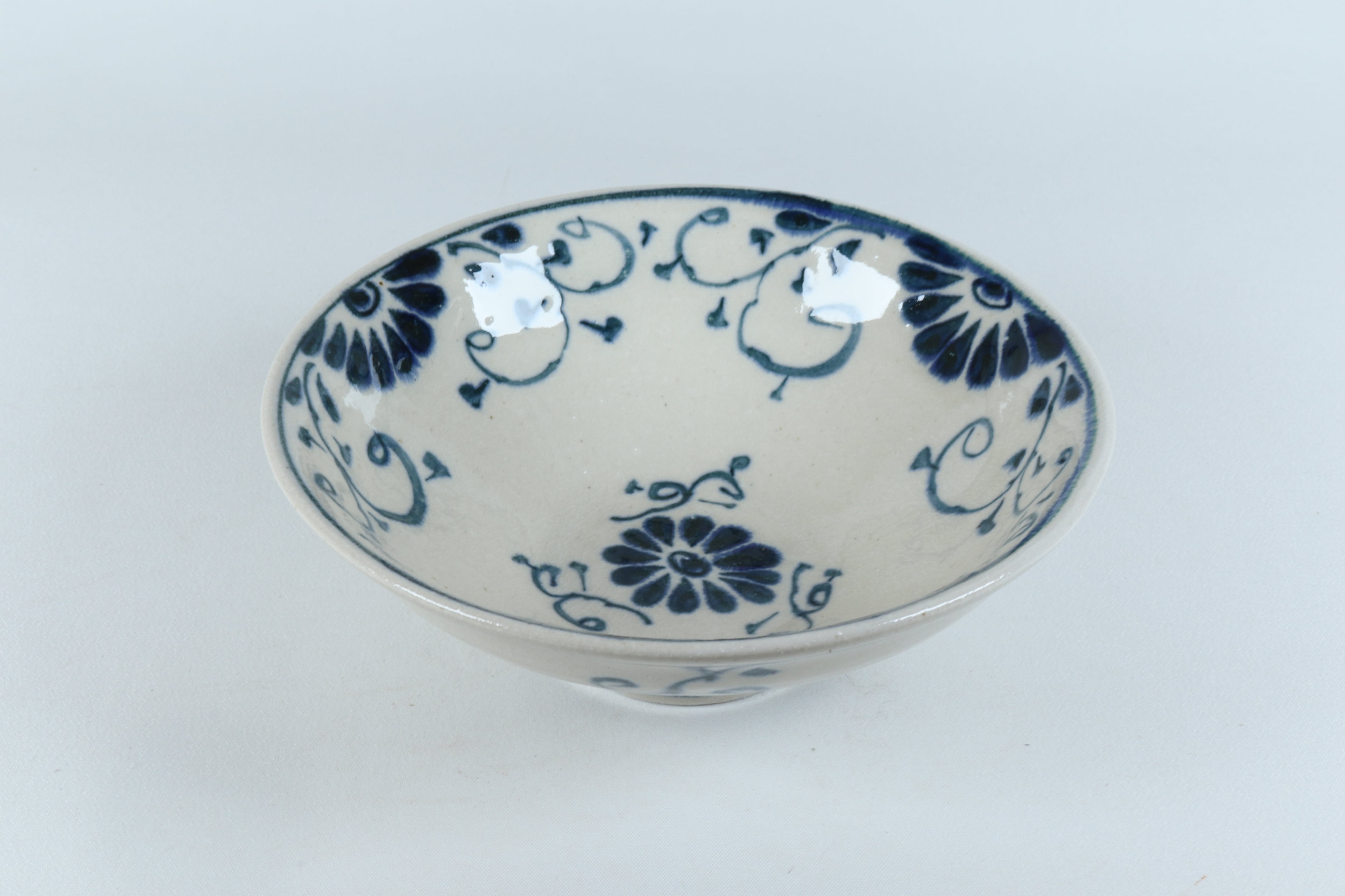 安南  凛麵平鉢 花安南【B級品 特価】