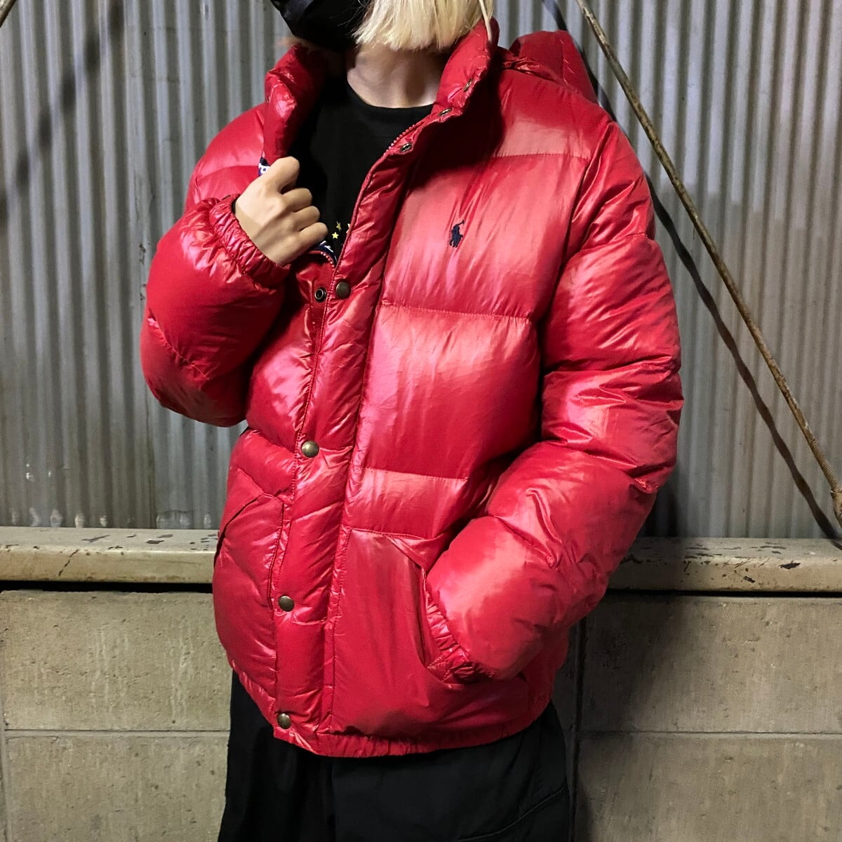 POLO RALPH LAUREN ラルフローレン ダウンジャケット キッズXL 古着 