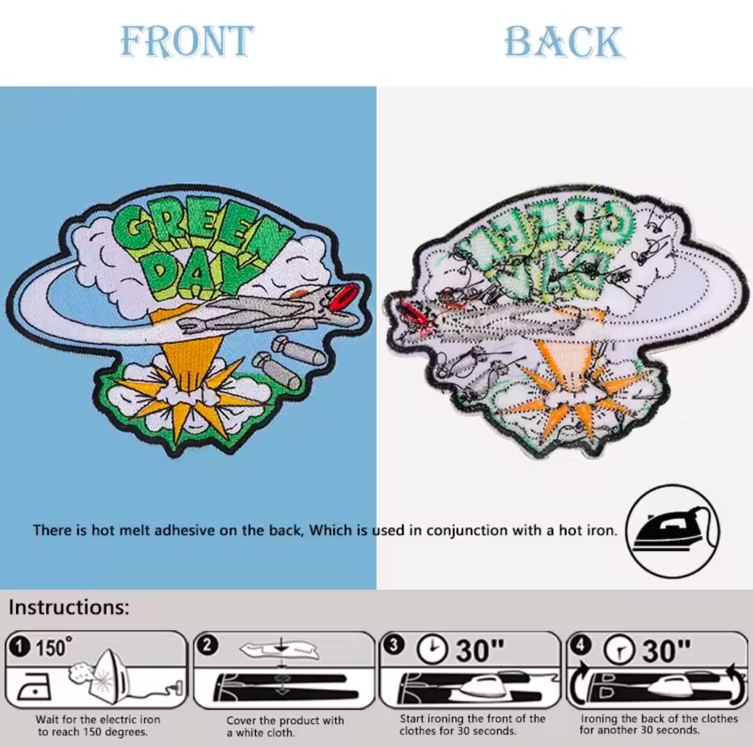 ♧送料無料！ ★刺繍アイロンワッペン★【 Green Day（ グリーンデイ）】 『 Dookie / ドゥーキー 』パンクロック〚アメリカン雑貨 アメトイ〛