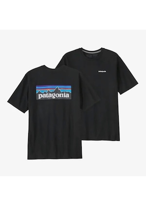 patagonia M'S P-6 LOGO RESPONSIBILI-TEE BLACK