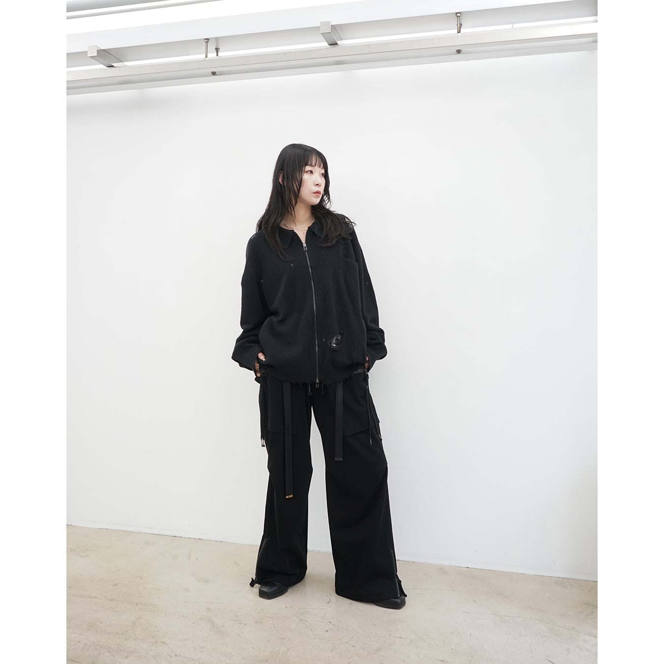 Professor.E ](プロフェッサーイー) 25FW-PE-KT-01 Destroyed Knit