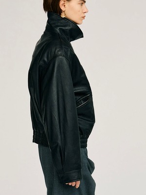 【26AW | WOMEN】PRANK PROJECT プランクプロジェクト / レザージャケット / Sheep Leather Bomber Jacket　31262216101　