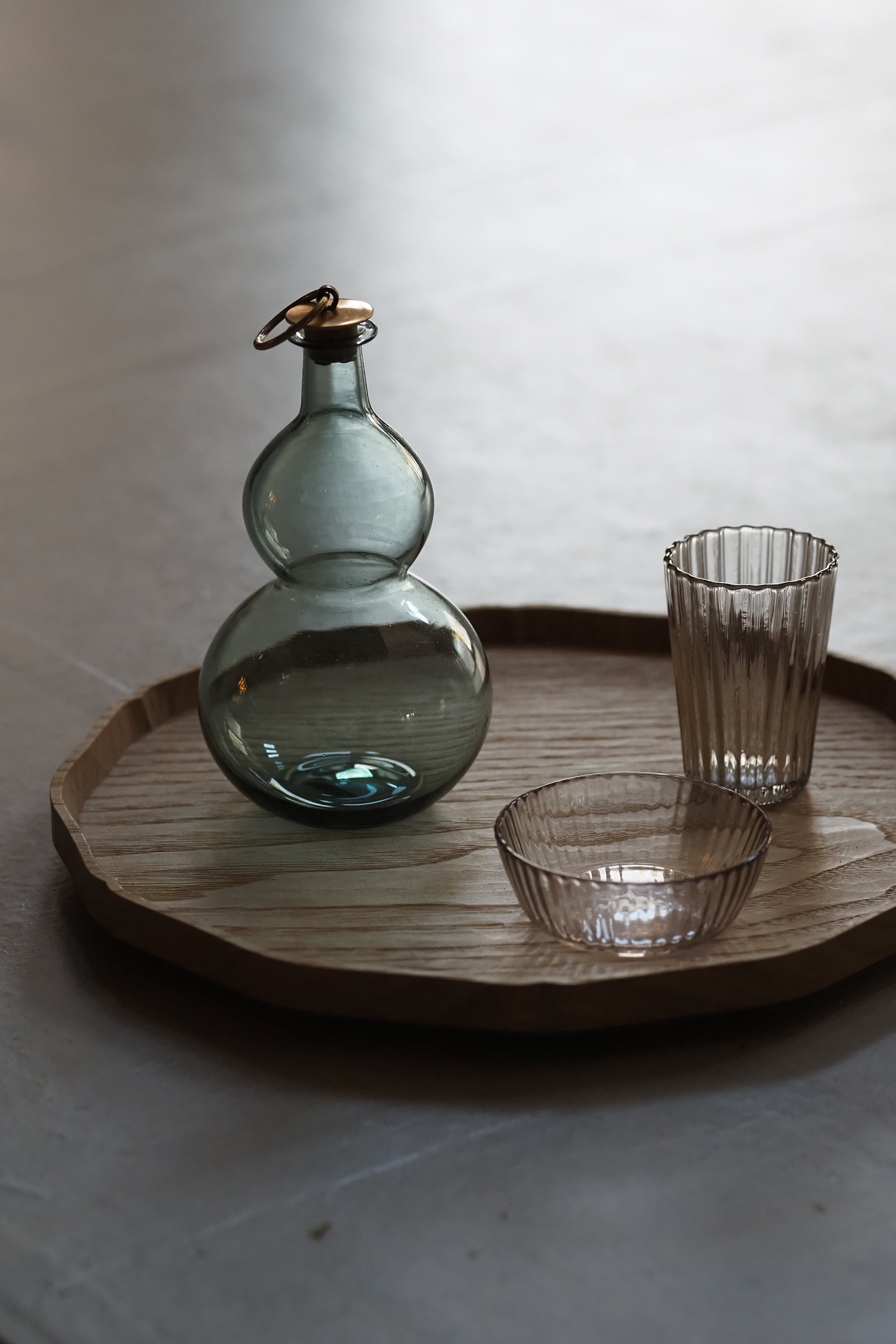 津田清和 110. 青緑瓢酒瓶 | 陶屋なづな