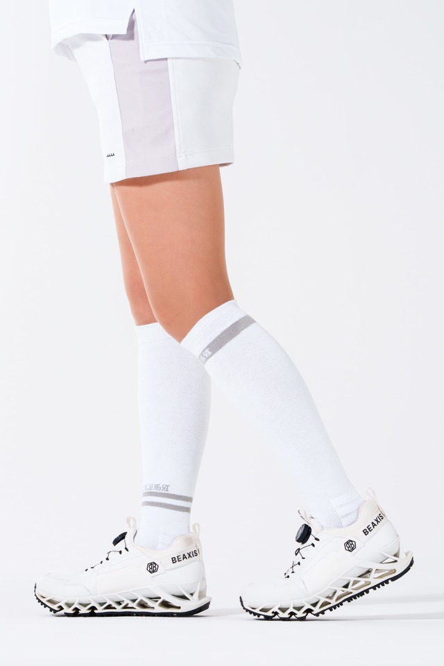 LADIESハイ白×グレーライン／coolMAX（LHLWGL-C）「実用新案登録済み」