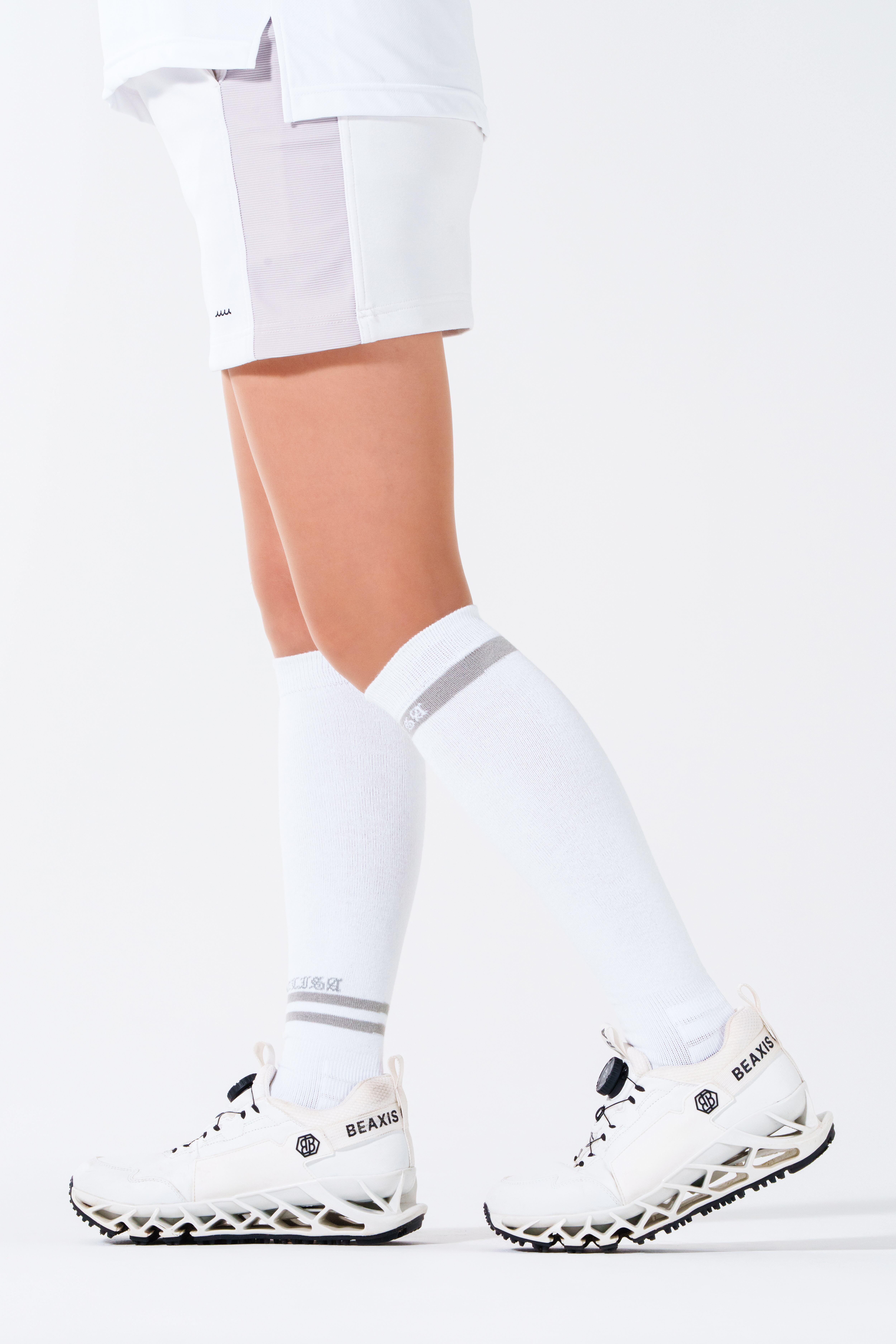 LADIESハイ白×グレーライン/coolMAX(LHLWGL-C)「実用新案登録申請中」