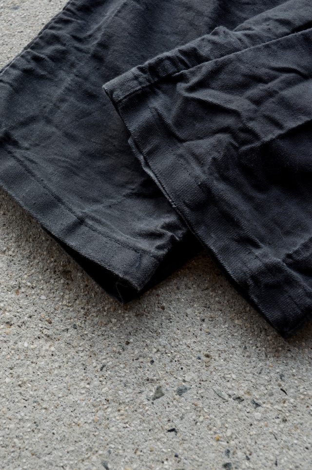 Euro Vintage 1920's-40's French Work Canvas Linen Baker Pants 20s-40s フレンチミリタリー 大戦時 紙ボタン キャンバスリネン ワークパンツ