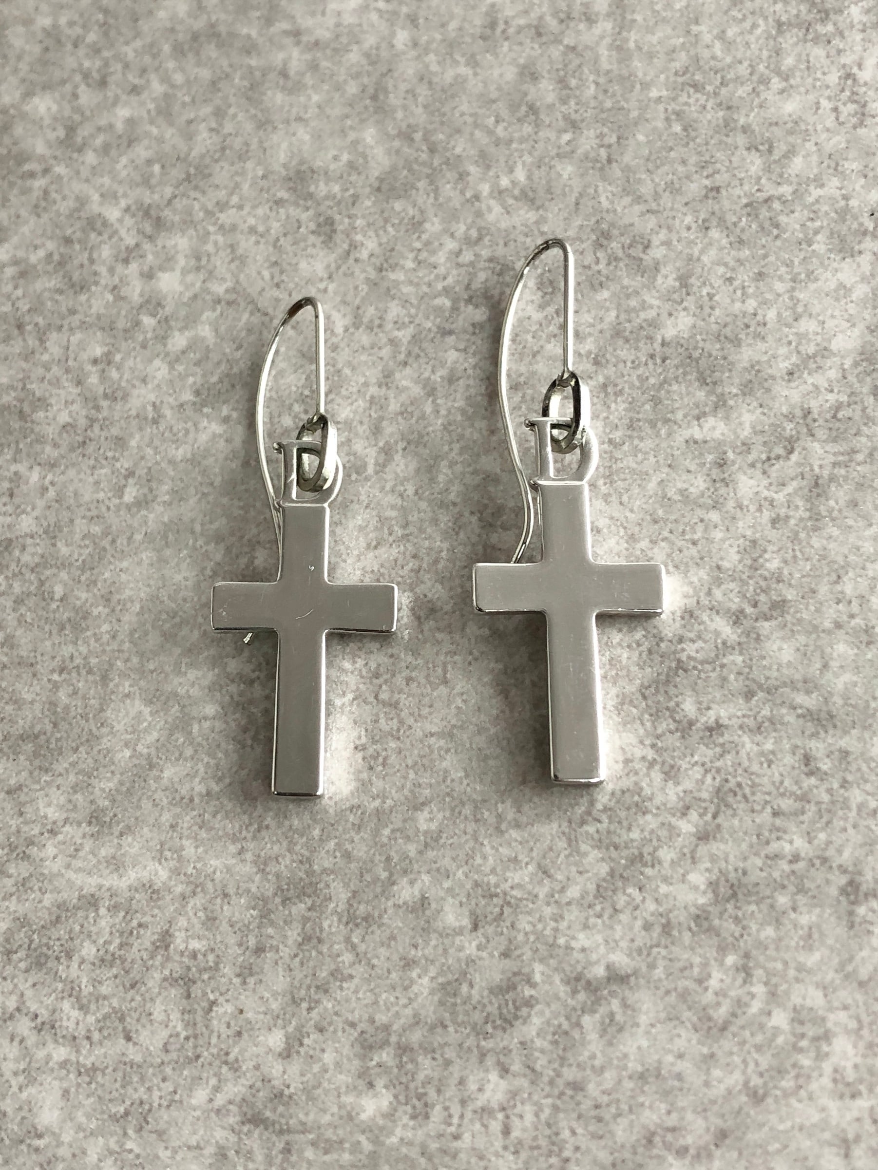 Christian Dior クリスチャン ディオール ピアス シルバー クロス