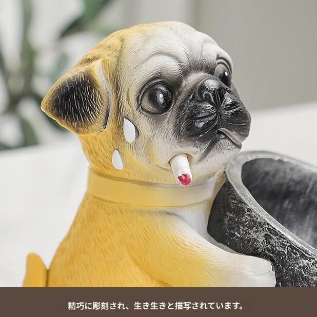 オブジェ 犬 パグ リアル コミカル おしゃれ かわいい インテリア 置物