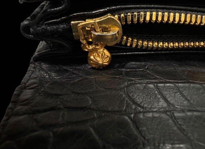 CHROME HEARTS クロムハーツ 財布 アリゲーター クロコ クロス 22K
