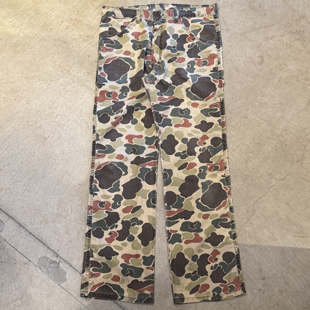 Ⓝ 1980'S DUCK HUNTER CAMO COTTON PANT