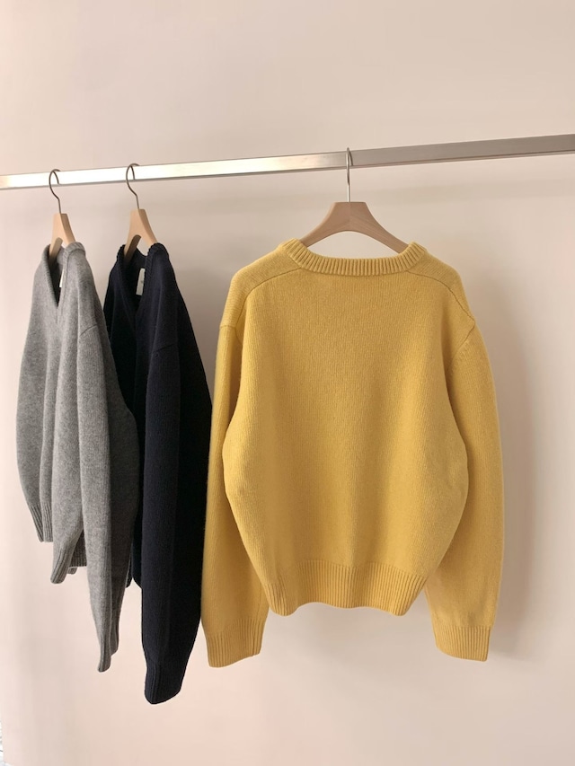 (予約) HAUS / Geelong wool V-neck knit 3color