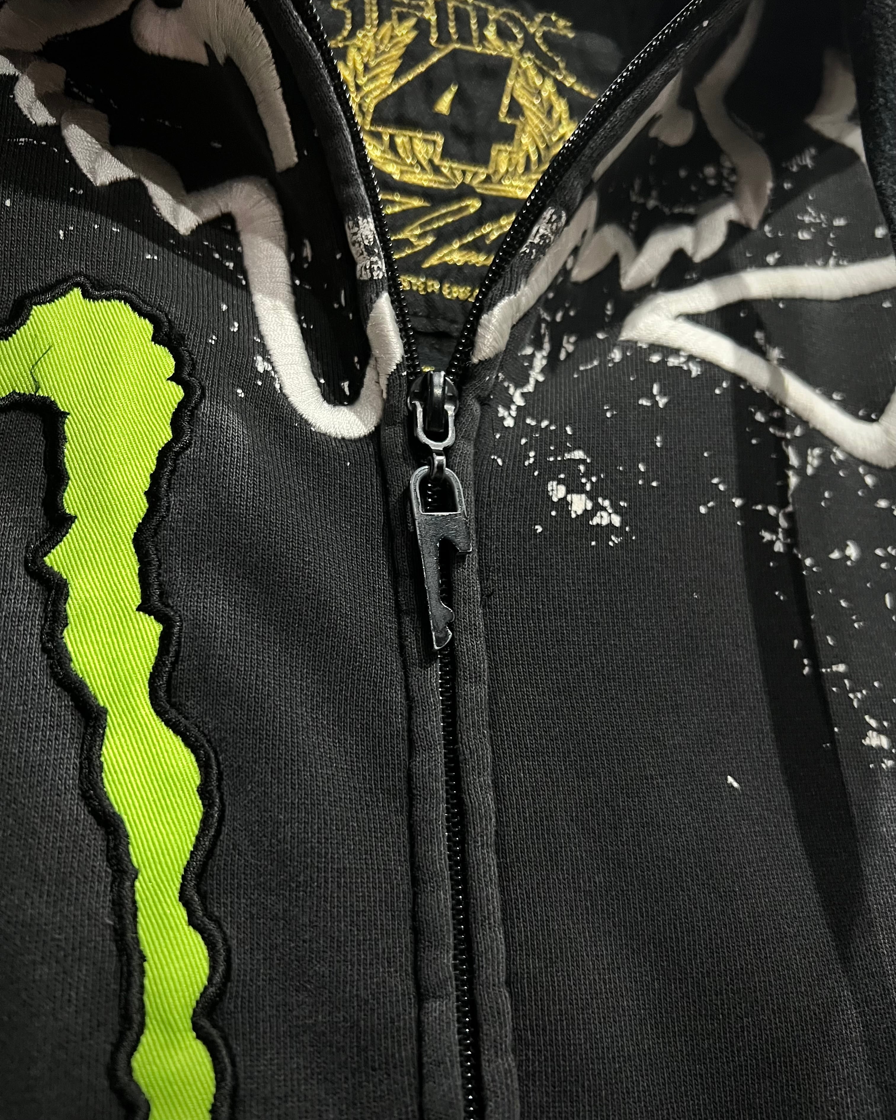 X vintage】“MONSTER ENERGY”“FOX RACING”Embroidery Loose Zip Up