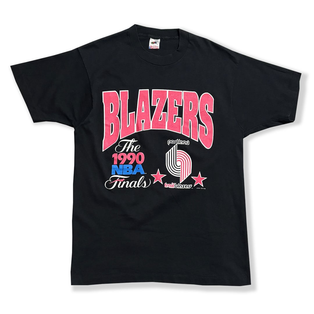 Portland Trail Blazers -1990 NBA Finals- Printed T-Shirt. FRUITS OF THE LOOM