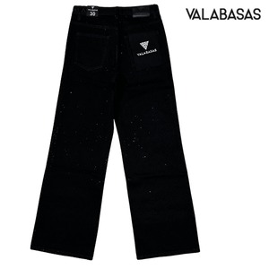 VALABASAS「"Convince" Baggy Pants Jet Black」
